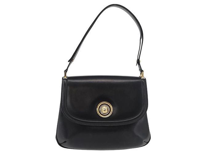 GUCCI Shoulder Bag Leather Black Gold - vista 13