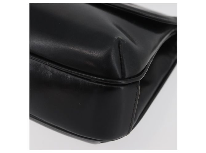 GUCCI Shoulder Bag Leather Black Gold - vista 15