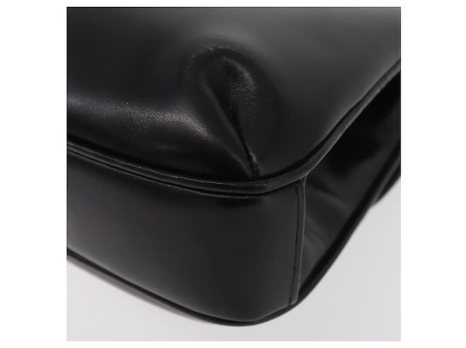 GUCCI Shoulder Bag Leather Black Gold - vista 17