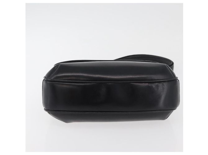 GUCCI Shoulder Bag Leather Black Gold - vista 5
