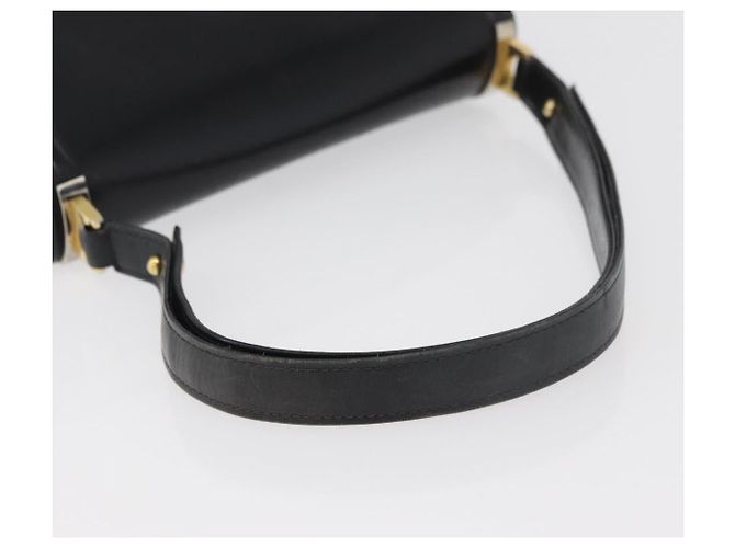 GUCCI Shoulder Bag Leather Black Gold - vista 7