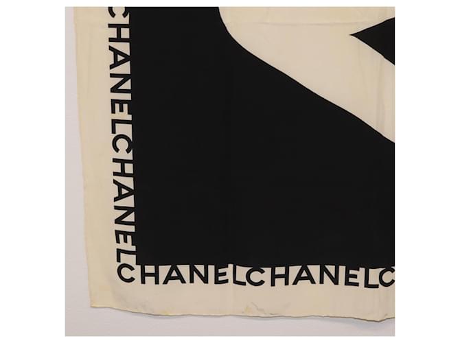 CHANEL Scarf Silk Black CC - vista 8