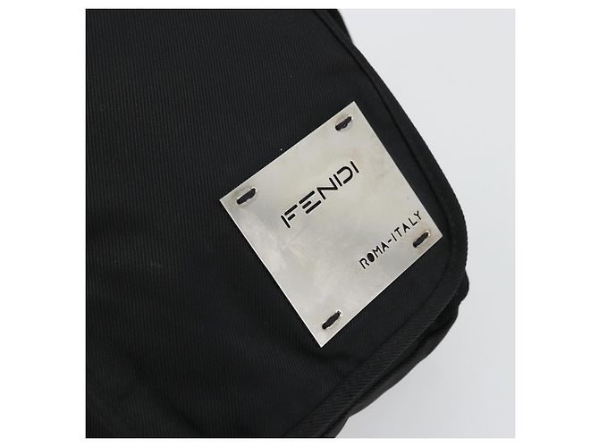 FENDI Shoulder Bag Nylon Black Silver - vista 17