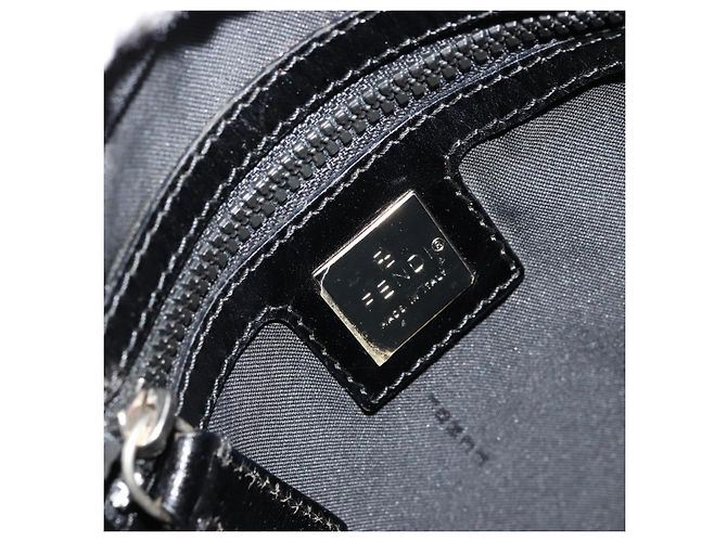 FENDI Shoulder Bag Nylon Black Silver - vista 18