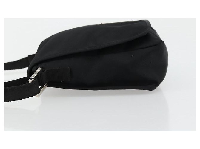 FENDI Shoulder Bag Nylon Black Silver - vista 4