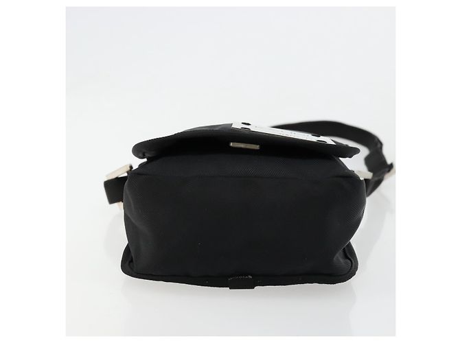 FENDI Shoulder Bag Nylon Black Silver - vista 5