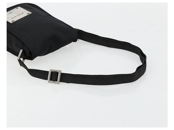 FENDI Shoulder Bag Nylon Black Silver - vista 7