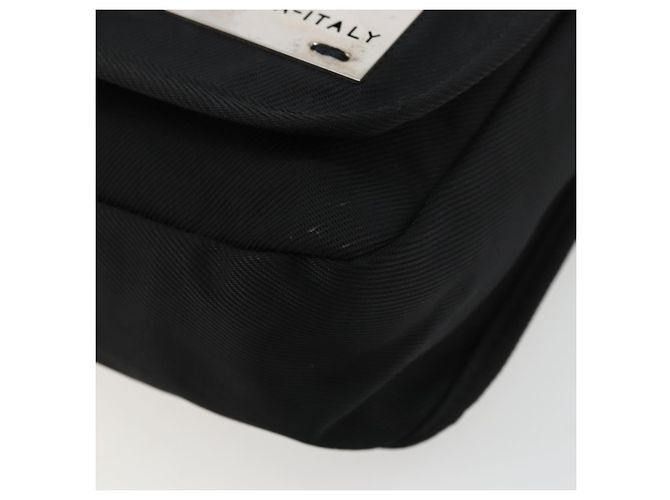 FENDI Shoulder Bag Nylon Black Silver - vista 9