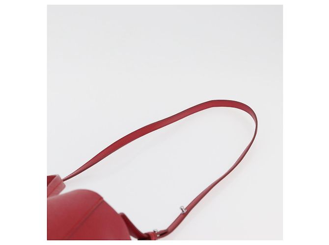 Céline CELINE Vertical Cabas Tote Bag Leather 2way Red Silver - vista 15