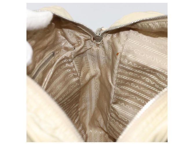 PRADA Schultertasche Nylon Ivory Silver - Ansicht 20