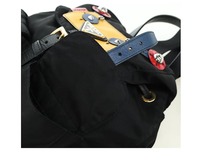 PRADA Robot Backpack Nylon Black Silver - vista 21