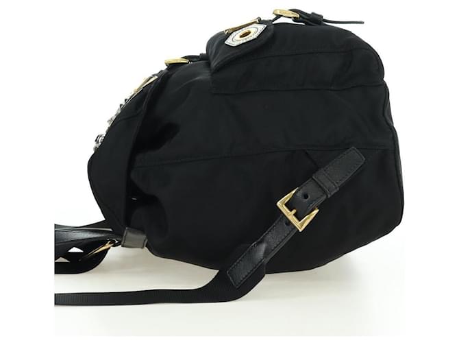 PRADA Robot Backpack Nylon Black Silver - vista 3