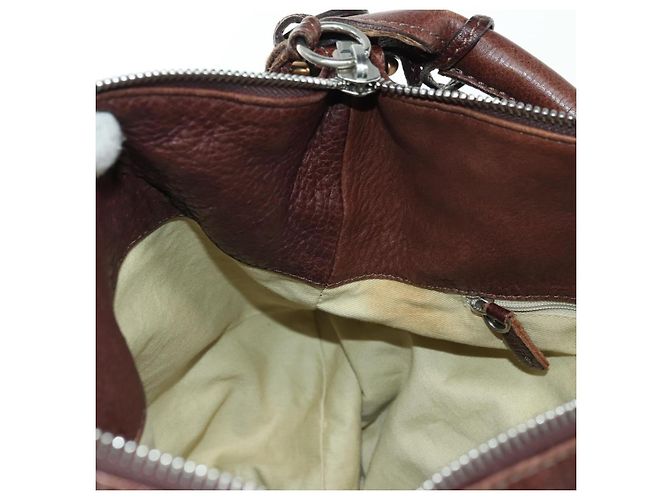Chloé Chloe Paddington Shoulder Bag Leather Brown Gold Silver - vista 23
