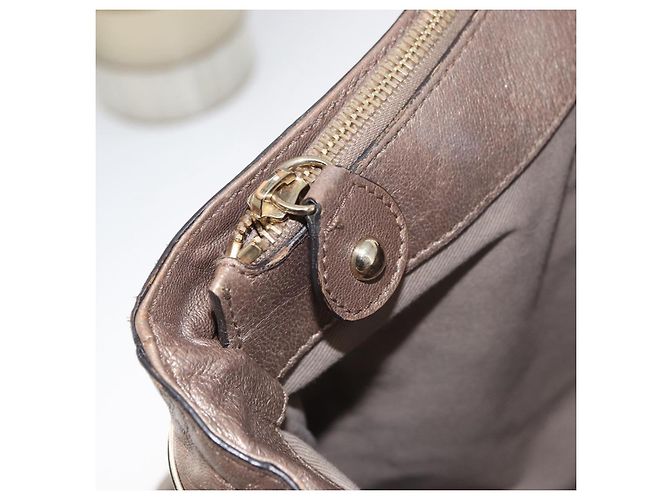 Céline CELINE Shoulder Bag Leather Beige Gold - vista 23