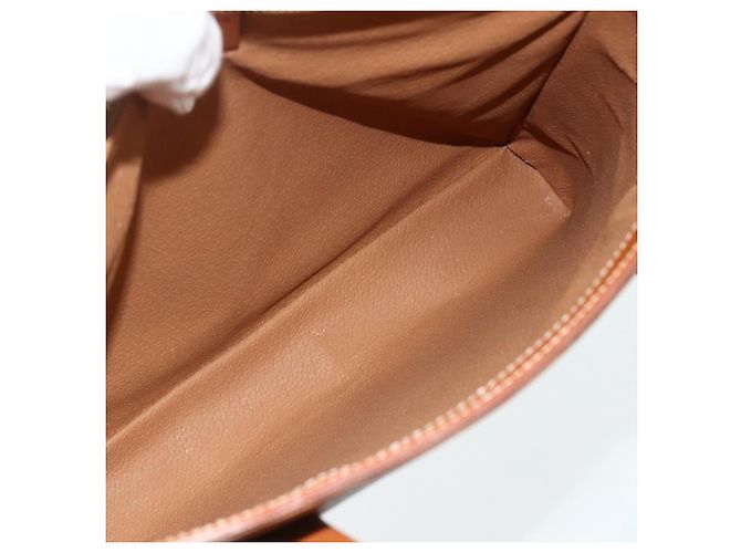 Céline CELINE Macadam Canvas Hand Bag PVC Leather 2way Brown Gold - vista 10