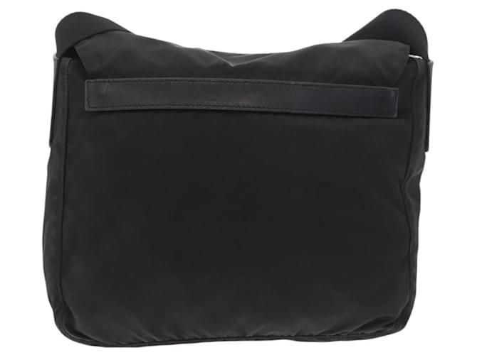 PRADA Shoulder Bag Nylon Black Silver - vista 2