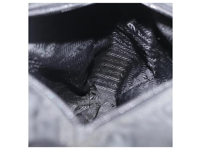 PRADA Shoulder Bag Nylon Black Silver - vista 22