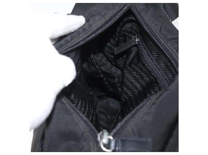 PRADA Shoulder Bag Nylon Black Silver - vista 23
