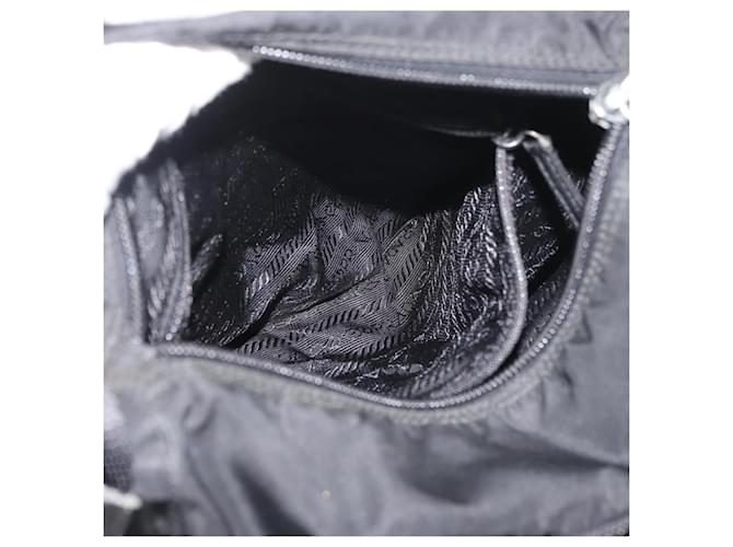 PRADA Shoulder Bag Nylon Black Silver - vista 26