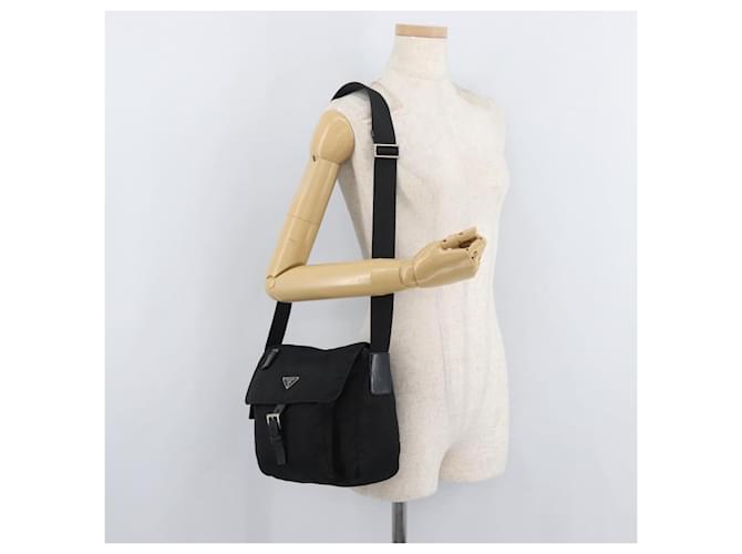 PRADA Shoulder Bag Nylon Black Silver - vista 27