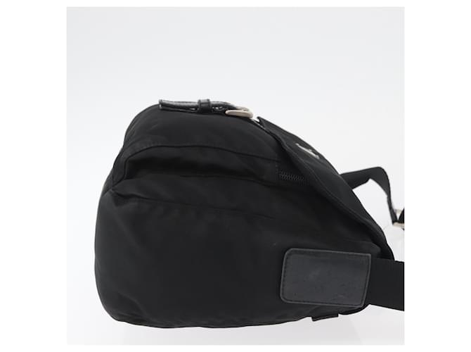 PRADA Shoulder Bag Nylon Black Silver - vista 3