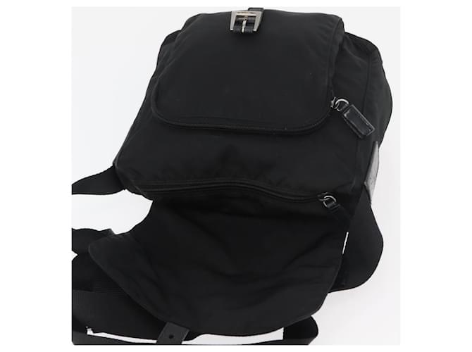 PRADA Shoulder Bag Nylon Black Silver - vista 9