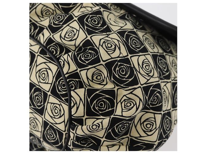 CHANEL Camelia Tote Bag Canvas Black Silver CC - vista 16