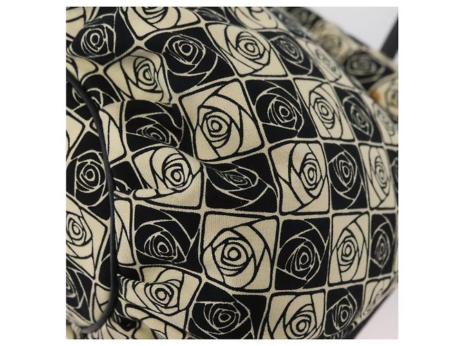 CHANEL Camelia Tote Bag Canvas Black Silver CC - vista 18