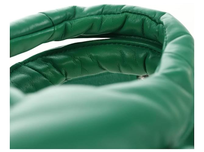 PRADA Hand Bag Leather 2way Green Silver - vista 14