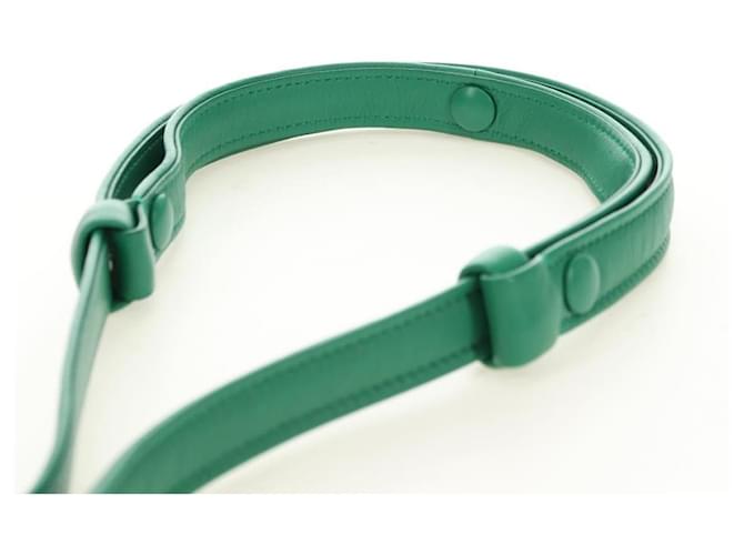 PRADA Hand Bag Leather 2way Green Silver - vista 15