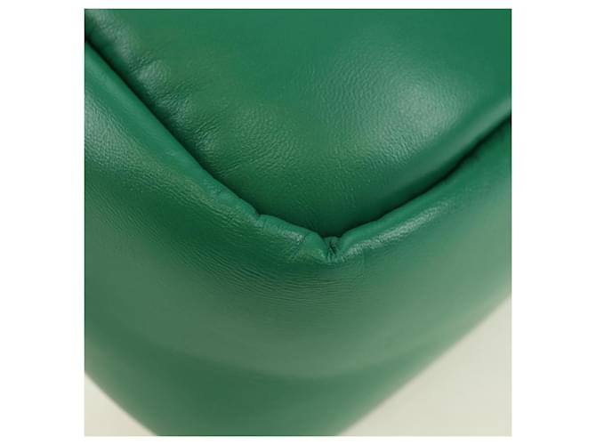PRADA Hand Bag Leather 2way Green Silver - vista 16