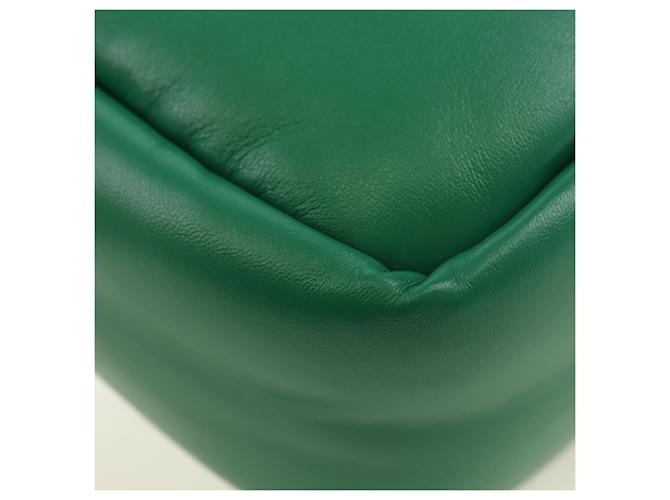 PRADA Hand Bag Leather 2way Green Silver - vista 18