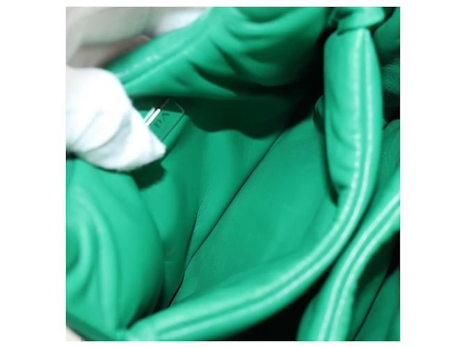 PRADA Hand Bag Leather 2way Green Silver - vista 21
