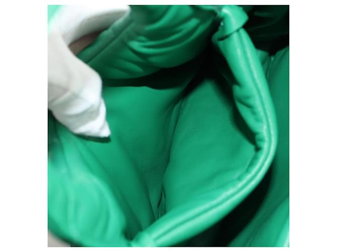 PRADA Hand Bag Leather 2way Green Silver - vista 24