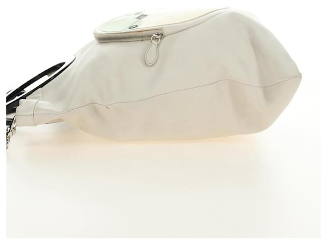 Céline CELINE Chain Shoulder Bag Leather 2way White Silver - vista 4