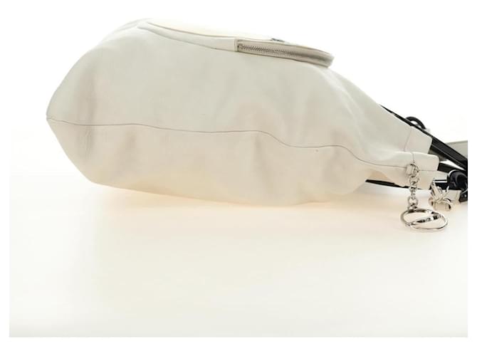 Céline CELINE Chain Shoulder Bag Leather 2way White Silver - vista 6