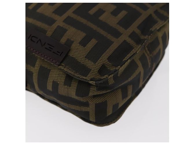 FENDI Zucca Canvas Shoulder Bag Black Brown - vista 14