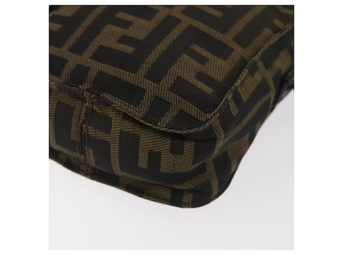 FENDI Zucca Canvas Shoulder Bag Black Brown - vista 15
