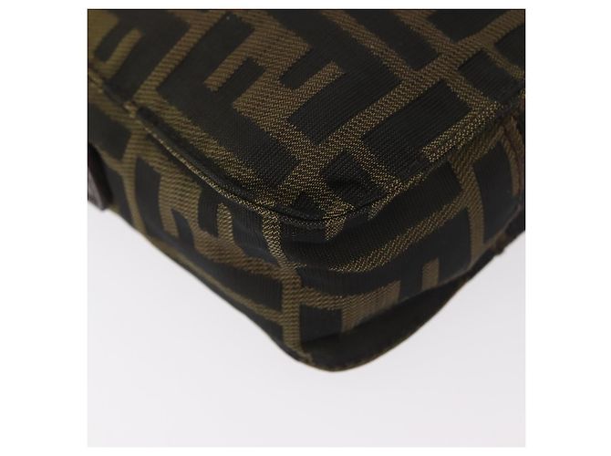 FENDI Zucca Canvas Shoulder Bag Black Brown - vista 16