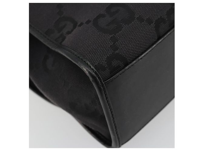 GUCCI GG Canvas Tote Bag Black Silver 002 1064 3444 - vista 14