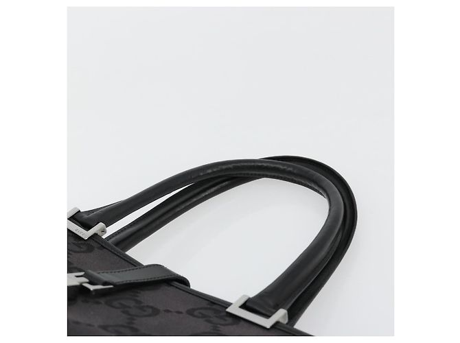GUCCI GG Canvas Tote Bag Black Silver 002 1064 3444 - vista 8