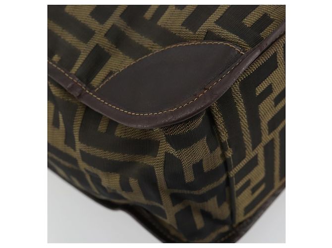 FENDI Zucca Canvas Handtasche Schwarz Braun - Ansicht 14