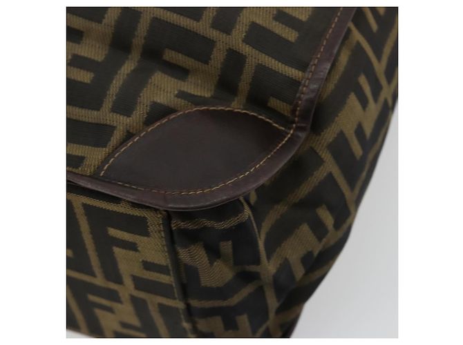 FENDI Zucca Canvas Handtasche Schwarz Braun - Ansicht 15