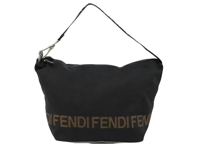 FENDI Shoulder Bag Nylon Black Gold - vista 13