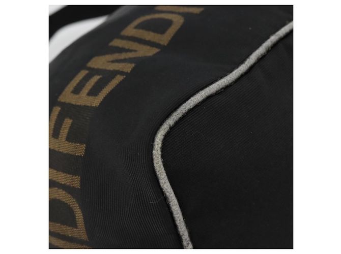 FENDI Shoulder Bag Nylon Black Gold - vista 14