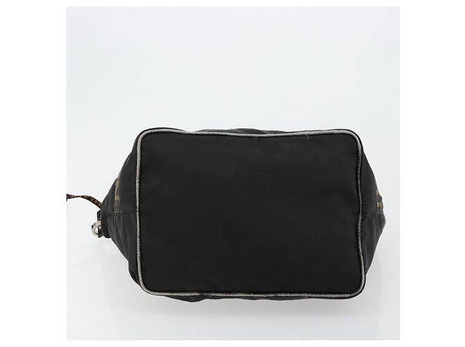 FENDI Shoulder Bag Nylon Black Gold - vista 5