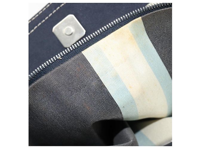 FENDI Hand Bag Canvas Navy Silver - vista 12