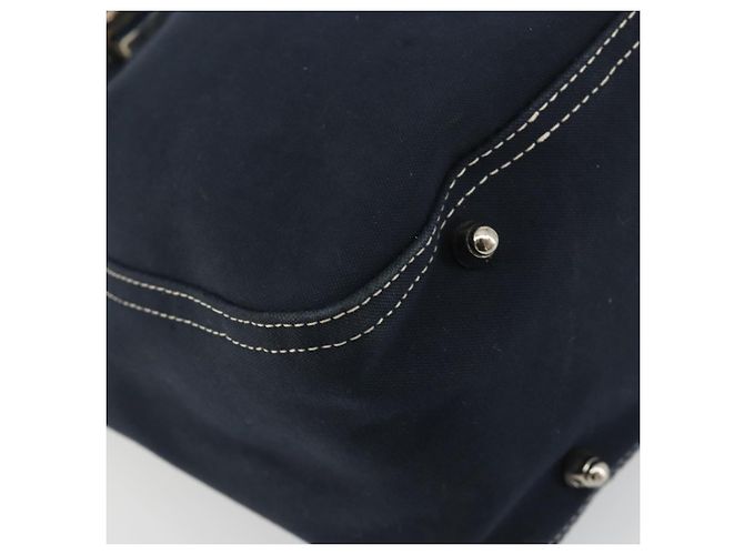 FENDI Hand Bag Canvas Navy Silver - vista 14