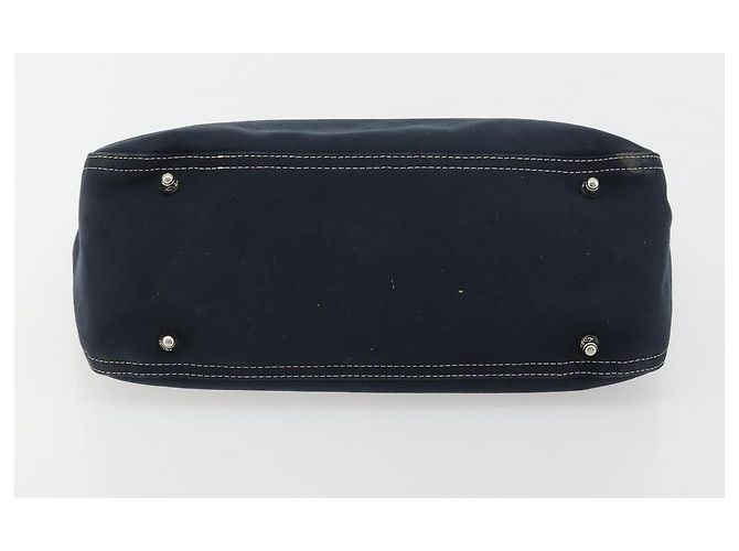 FENDI Hand Bag Canvas Navy Silver - vista 5