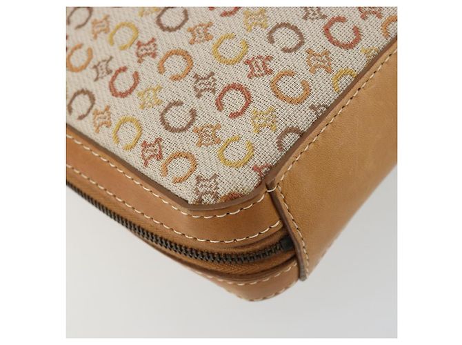 Céline CELINE C Macadam Canvas Shoulder Bag Beige Gold - vista 11